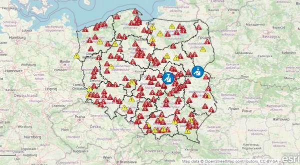 POLICYJNA MAPA WYPADKÓW DROGOWYCH ZE SKUTKIEM ŚMIERTELNYM – WAKACJE 2023 - 26 LIPCA - Suski.dlawas.info - portal informacyjno - rozrywkowy