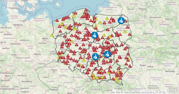 POLICYJNA MAPA WYPADKÓW DROGOWYCH ZE SKUTKIEM ŚMIERTELNYM – WAKACJE 2023 - 7 SIERPNIA - Suski.dlawas.info - portal informacyjno - rozrywkowy